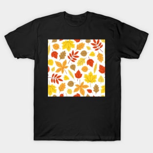 Autumn leaf pattern T-Shirt